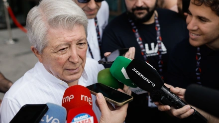 Enrique Cerezo, presidente del Atlético de Madrid