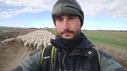 Luis Casajús, ganadero en Hecho