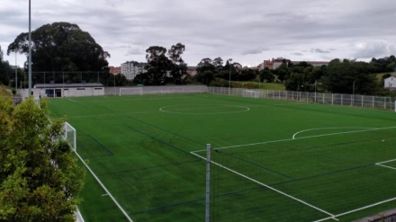 Una imagen del campo de La Luz, en el que juega el Rayo Villalegre