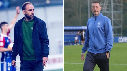 Pablo Acebal y Sergio Sánchez, en COPE Asturias antes del derbi Langreo-Marino