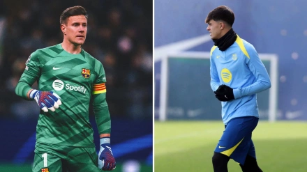 Ter Stegen y Marc Bernal