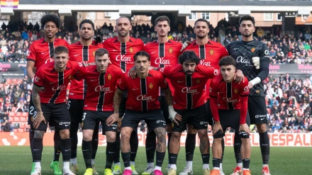 Formación del Mallorca en Vallecas