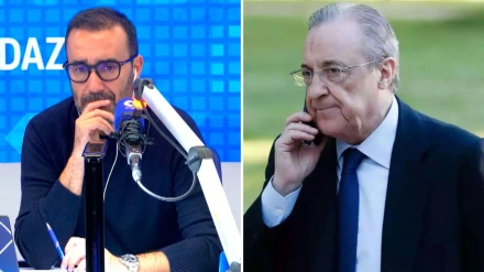 Juanma Castaño y Florentino Pérez