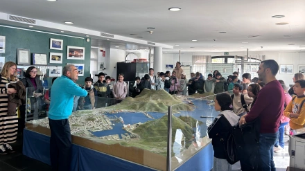 Una de las visitas de escolares a la Autoridad Portuaria