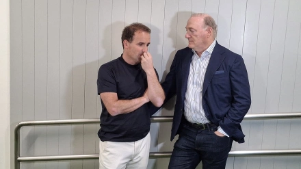 Jagoba Arrasate junto al presidente Andy Kohlberg