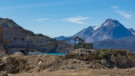 Ciudad minera abandonada y municipio de Ivittuut en Groenlandia