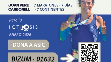 Cartel para apoyar la aventura de Joan Pere Carbonell