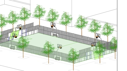 Zacarías Martínez pista polideportiva