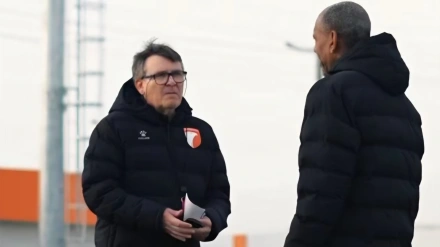 Toni Cazorla y Vicente Engonga en el entrenamiento del Al-Karma