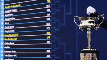 Sorteo del cuadro masculino y femenino del Open de Australia 2026.