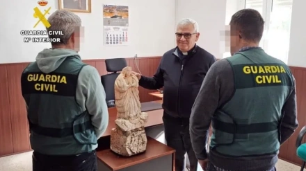 Guardia Civil San Lorenzo de El Escorial recupera una imagen de la Virgen del Buen Suceso robada en Extremadura