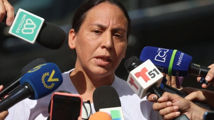Martha Cambero, esposa del politólogo y disidente del chavismo Nicmer Evans