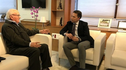 El ex alcalde Gallego con el actual alcalde Gil en una imagen de archivo