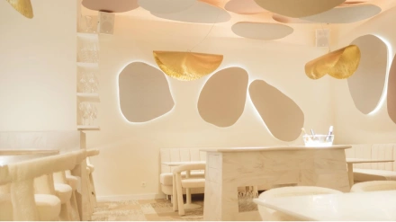 Sala del restaurante NM, de Nacho Manzano, en Oviedo