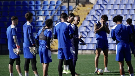Imagen de un entrenamiento en el Rico Pérez.