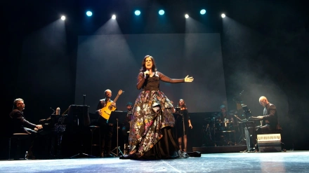 Diana Navarro durante un concierto