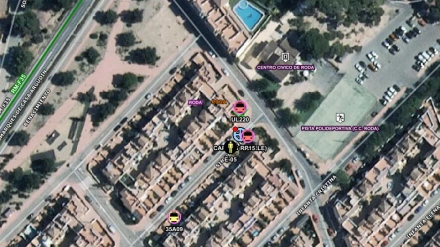 Zona del accidente en Roda