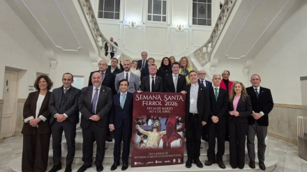 Presentación del cartel en el Ayuntamiento de Ferrol