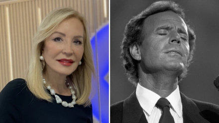 Collage recurso de Carmen Lomana y Julio Iglesias