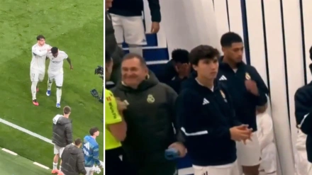 Vinicius empezó el partido sollozando y acabó marchándose sin despedirse del público.