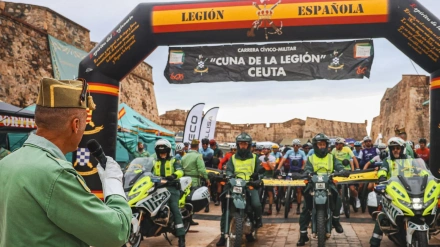 José María Moral, Teniente Coronel del Tercio Duque de Alba 2º de La Legión, director de la prueba deportiva cívico-militar Cuna de La Legión