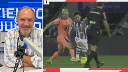 Pedro Martín, especialista arbitral de Tiempo de Juego, sobre el gol anulado a Fermín en el Real Sociedad-Barça