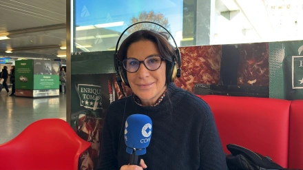 Pilar García de la Granja desde la estación de Atocha