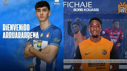 Arruabarrena (CF Lorca Deportiva) y Boris (Águilas FC) últimos fichajes realizados en el grupo IV de Segunda RFEF