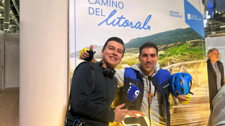 Rafa Durán junto al redactor Pedro Rivero