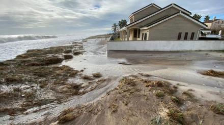 casa con agua borrasca Harry