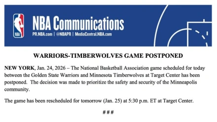 La NBA pospone el Timberwolves-Warriors por los sucesos en Mineápolis