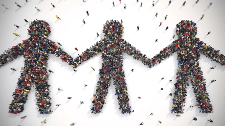 H122P0 Solidarity world . 3D Rendering