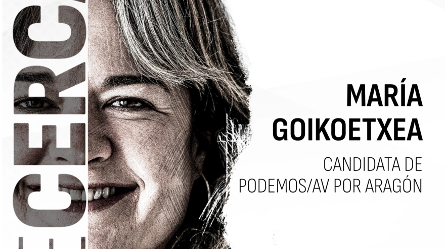 María Goikoetxea, candidata de Podemos a la presidencia de Aragón