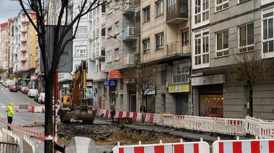 Los trabajos comenzaron en la zona del socavón