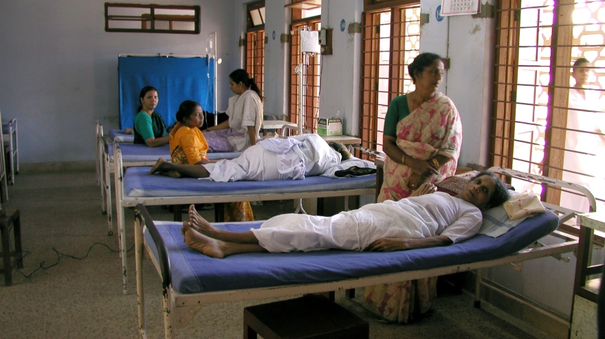 Imagen de recurso de un hospital en la India