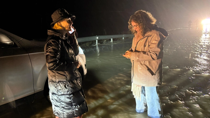 La alcaldesa de Jerez, María García-Pelayo, en la ribera del Guadalete