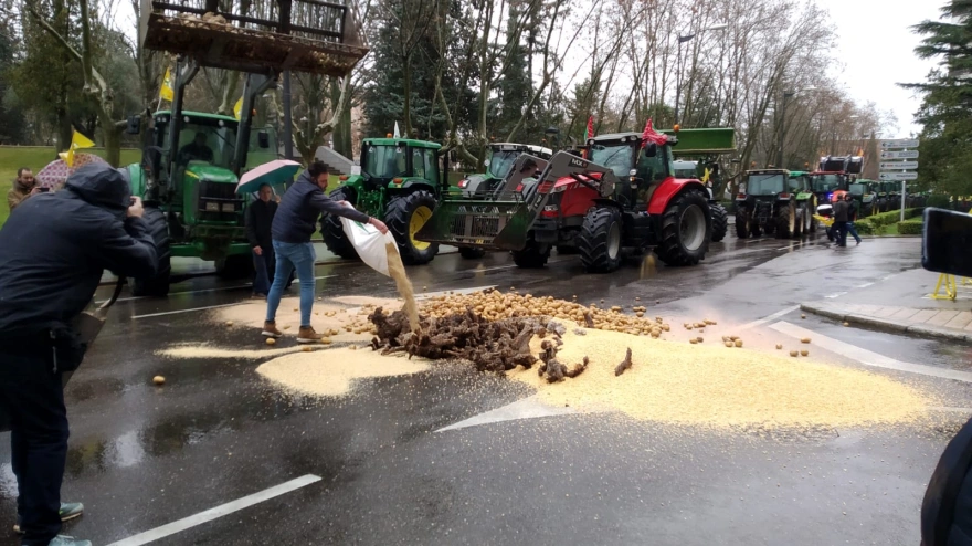 Manifestación agraria en Zamora
