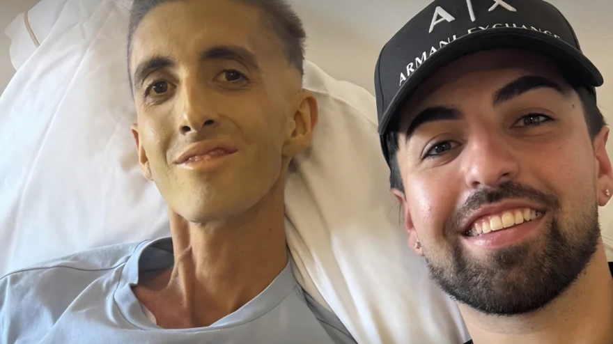 Xisco Quesada con su hermano