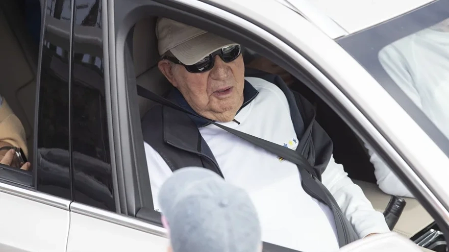 El rey emérito Juan Carlos I en Sanxenxo. EFE/ Salvador Sas