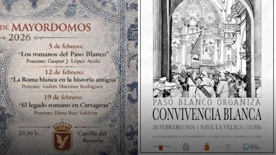 El Paso Blanco, organiza y prepara varias actividades para el mes de Febrero, como antesala de la Semana Santa de Lorca