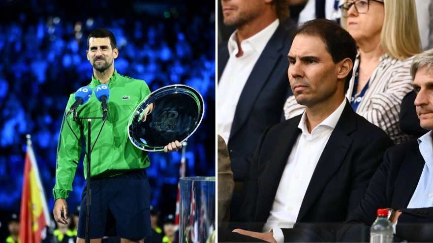 El aplaudido gesto de Djokovic hacia Nadal tras su derrota en Australia ante Alcaraz