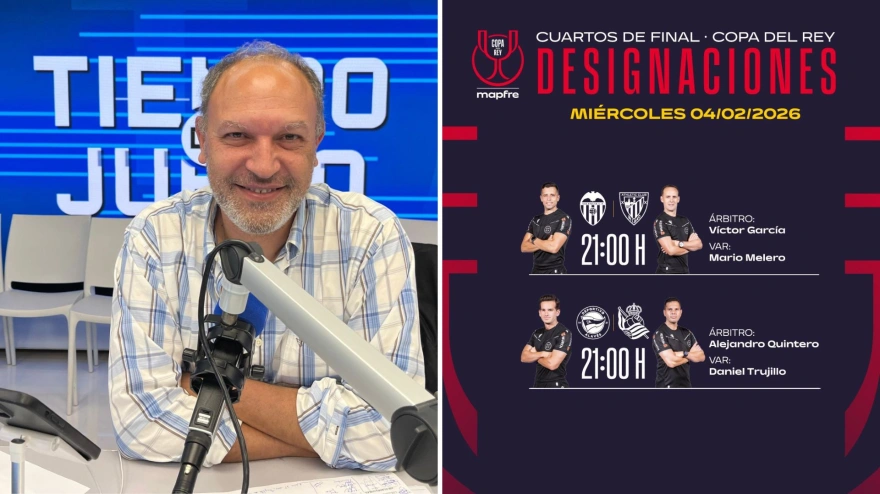 Pedro Martín analiza las sorprendentes designaciones arbitrales para el Valencia-Athletic y Alavés-Real Sociedad