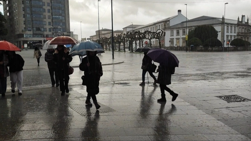 Lluvia en Lugo bispo Aguirre