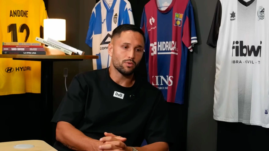 Florin Andone, durante la entrevista en el programa Balears en Joc.