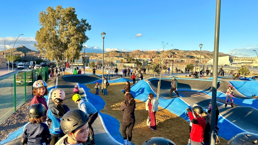 Circuitos del centro de deportes urbanos de Lorca durante su inauguración