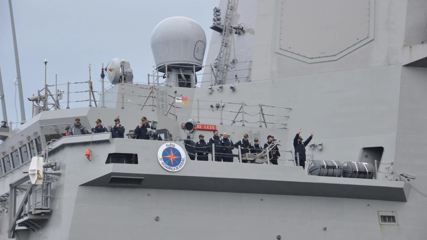 Foto de archivo de parte de la dotación de la fragata 'Blas de Lezo'