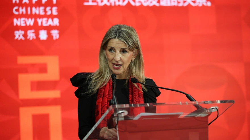 La vicepresidenta ministra de Trabajo, Yolanda Díaz