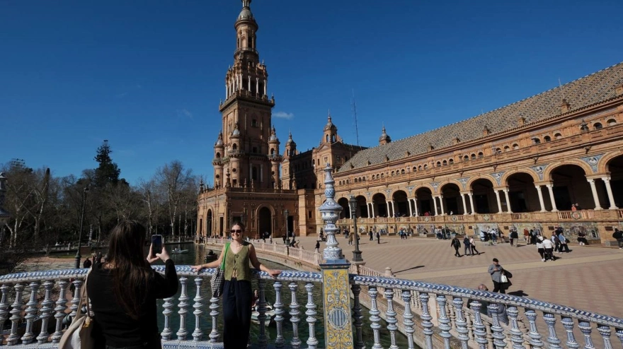 Imagen de la Plaza de España de Sevilla.