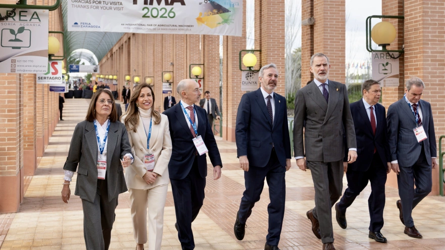 El Rey Felipe VI en la inauguración este martes de FIMA 2026 en el recinto ferial de Zaragoza.