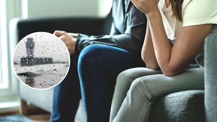 Relación entre el mal tiempo y el estado de ánimo